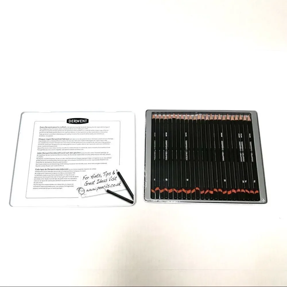 ‎NIB Derwent 24 graphic graphite pencil set